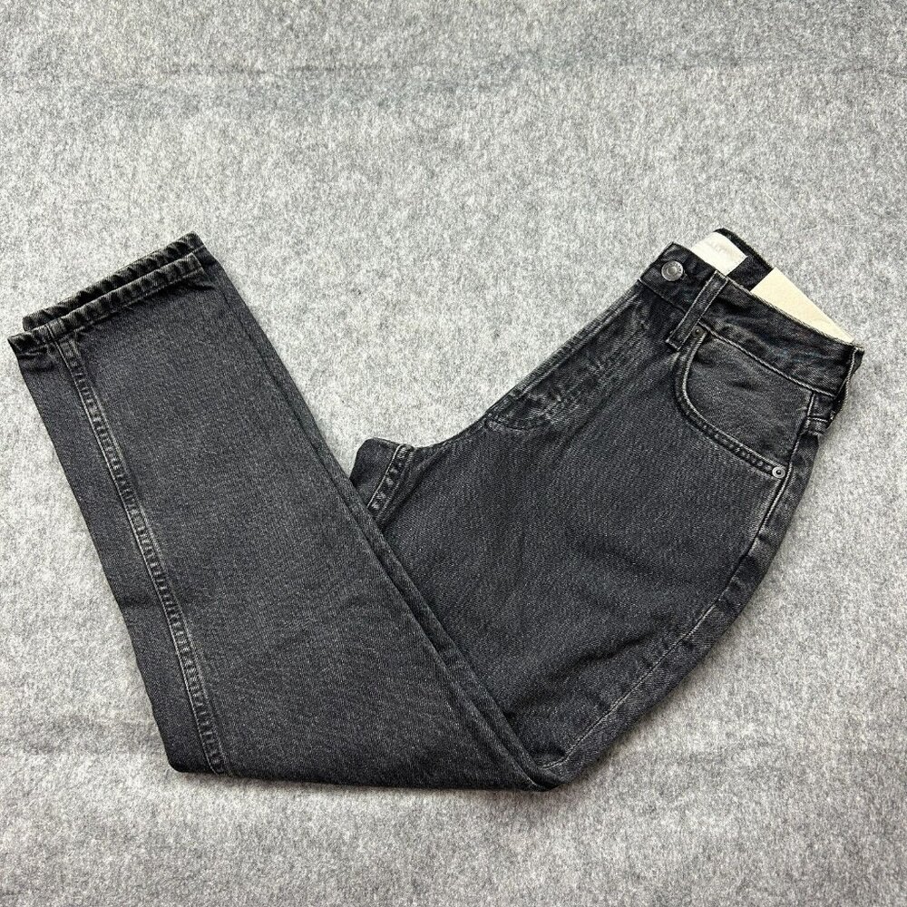 Everlane Curvy 90s Cheeky Straight Ankle Jeans Women's Size 26 Button Fly Black